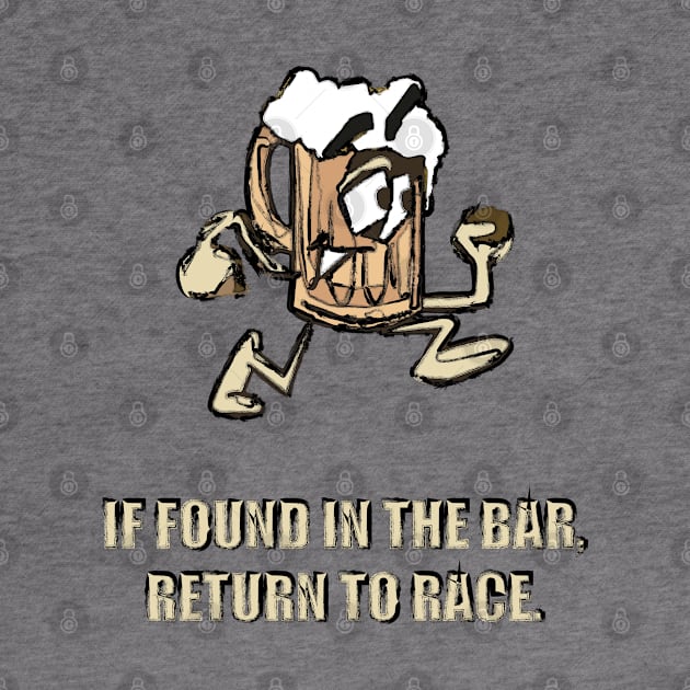 Fasbytes Running ‘If found in Bar return to race’ by FasBytes